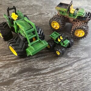 John Deere ERLT Toy Lot Tractors Gator Monster Wheels Diecast Farm Vehicles